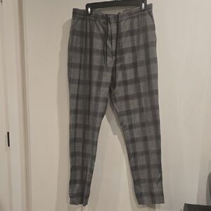 Express Charcoal Checkered Men's Joggers